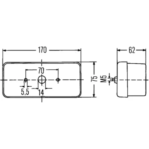 Bremslicht Blinker Heckleuchte links 2SD002582011
