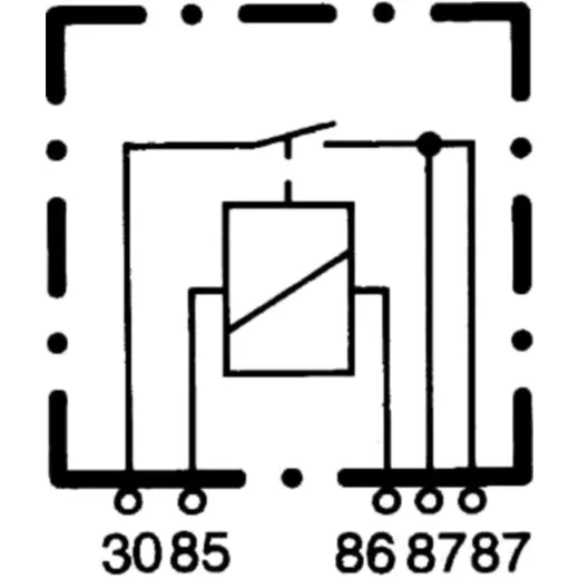 Schließerrelais 12V 2x 87