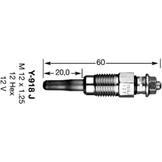 glowplug NGK 857 Y-918J