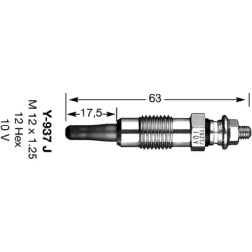 Glühkerze Y-937J NGK