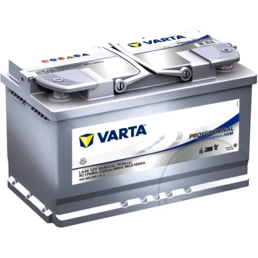 Batterie Professional 12V 80AH Varta for: AGM