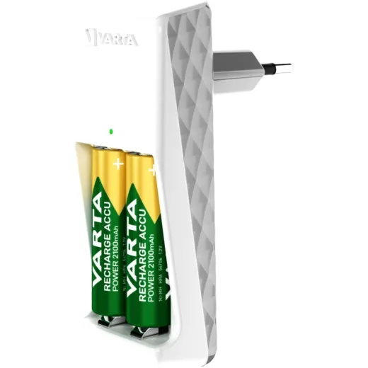 Akku Ladegerät Easy Mini Inklusive 2 AA 2100 maH