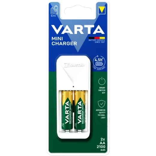 Akku Ladegerät Easy Mini Inklusive 2 AA 2100 maH