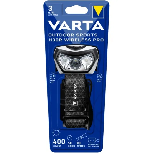 Kopfleuchte Akku Varta Outdoor H30R 400 Lumen