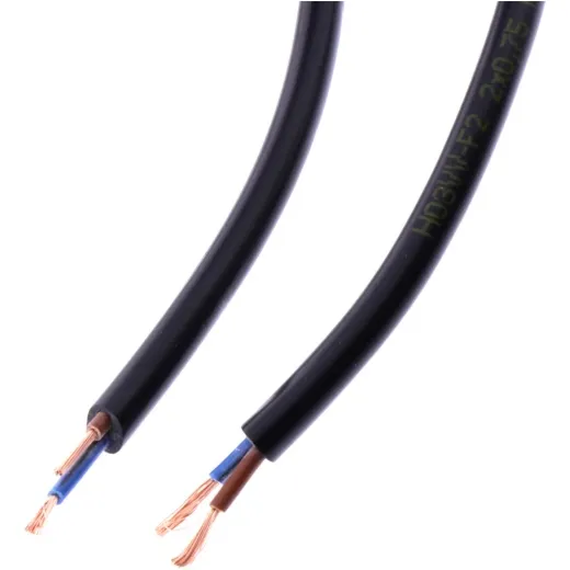 Cable h03vv-for 2x0.75 black
