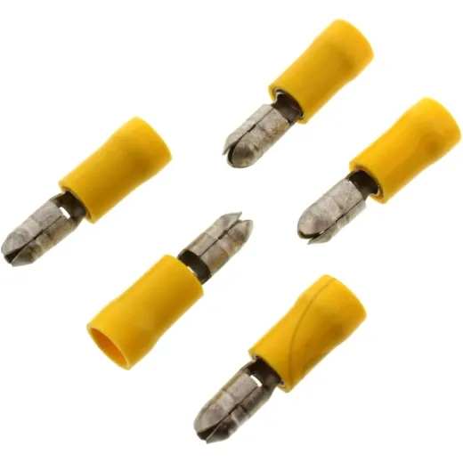 Round plug 5.0 yellow jmp