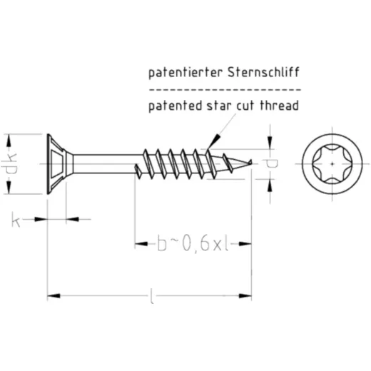 Schraube Universal 6 x 70
