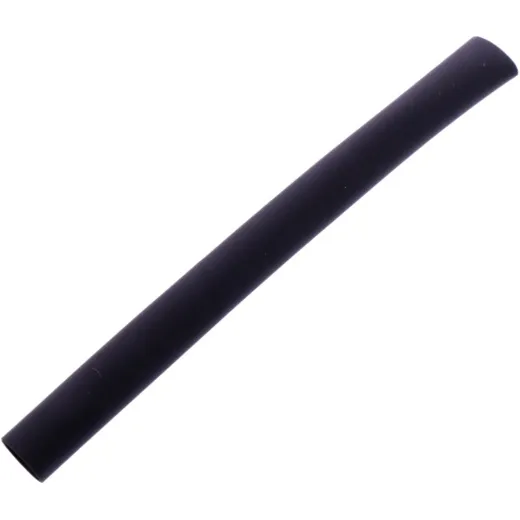 HEAT SHRINK TUBING 6.4MM BLACK JMP