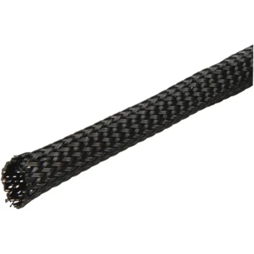 Geflechtschlauch schwarz 10X15