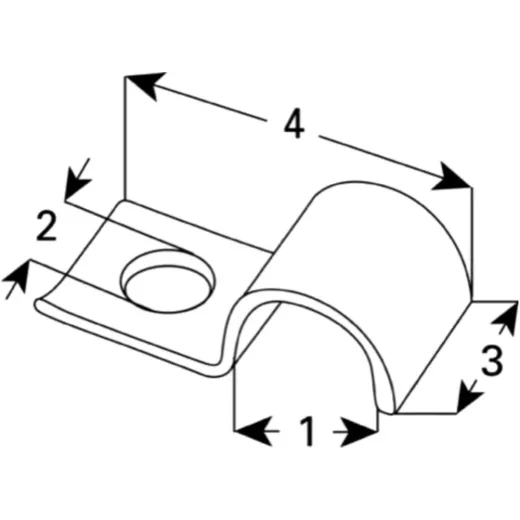 Cable clamp vz 10mm