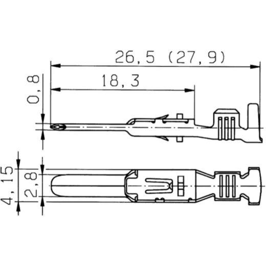 Flachstecker SLK2.8 ELA 1-2.5