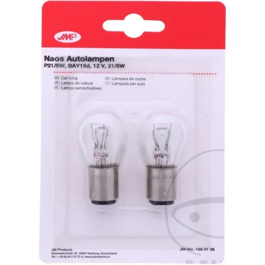 Glühbirne Lampe 12V21/5W BAY15D JMP 4043981255690