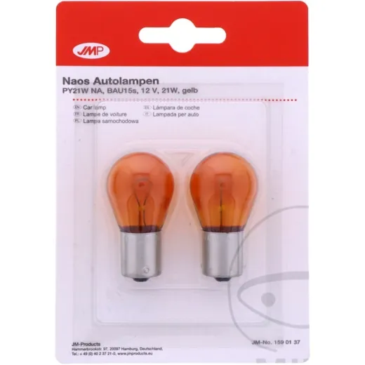 Glühbirne Lampe 12V21W BAU15S g JMP