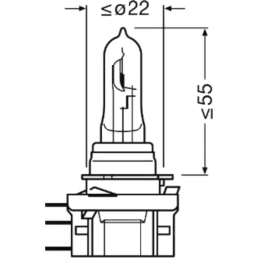 Bulb h15 12v 15/55w osram