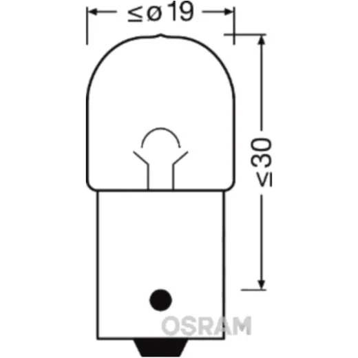 Lampe 12V 10W BAU15S Osram JMP 1590319