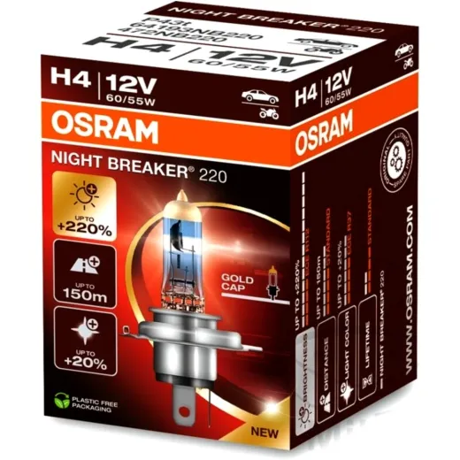 Lampe H4 12V60/55W Osram Night Breaker 220
