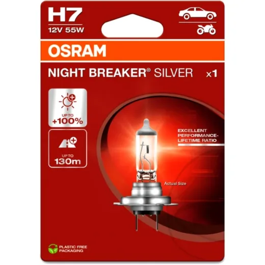 BULB H7 12V55W SINGLE BLISTER PACK OSRAM