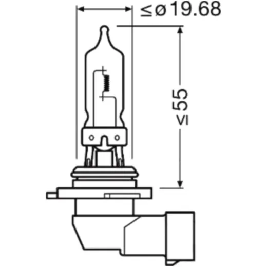 Lampe HB3 12V60W Osram 1er Blister Alternative: 1591700 1295007