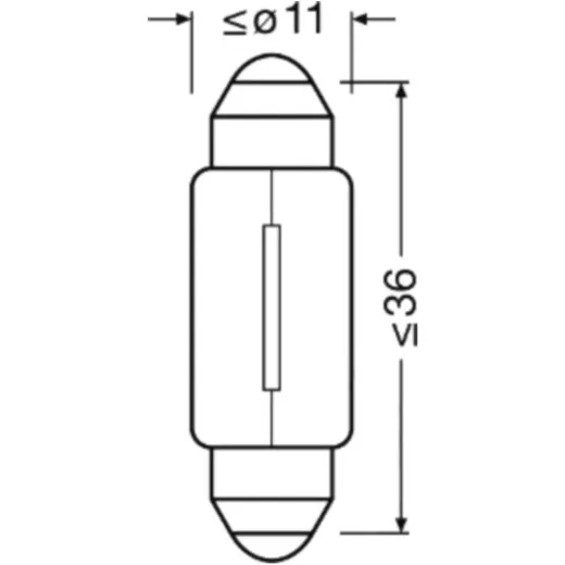 BULB 12V5W SV8.5-8 OSRAM