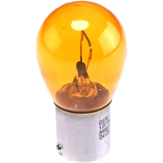 BULB 12V21W BA15S YELLOW