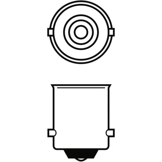 BULB 12V21W BA15S YELLOW