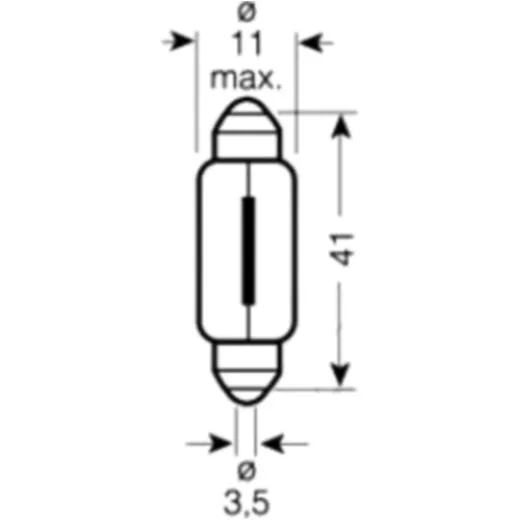 Bulb 12v5w sv8.5-8 festoon
