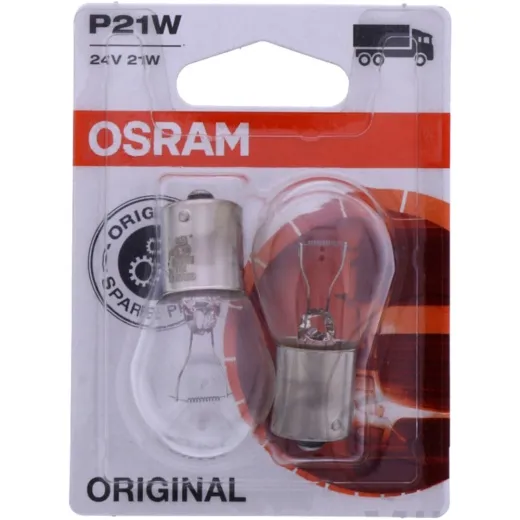 Bulb 24v21w ba15s twin blister pack