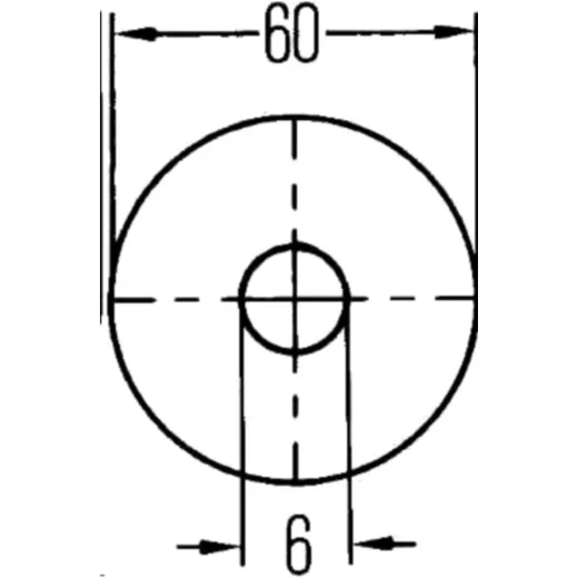 Rückstrahler rund