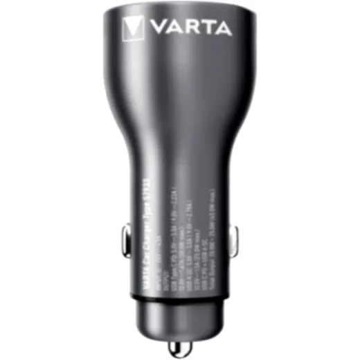 USB-KFZ-Ladeadapter Varta USB A QC / USB C PD 3A