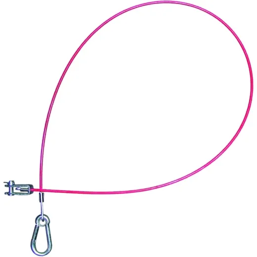Trailer brake breakaway safety cable