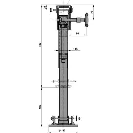 Stützfuss verzinkt 1224068