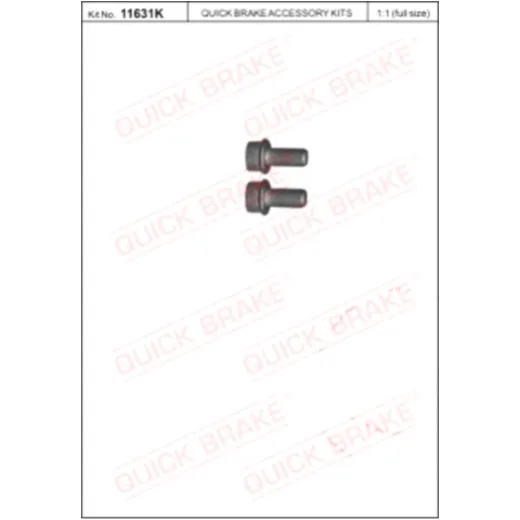 Schraubensatz für Bremssattel M10 x 1.25X20 Inhalt 2 Stück