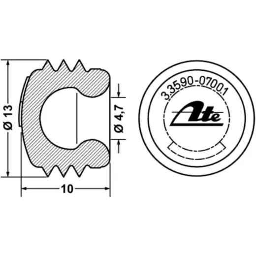 Staubkappe 13 mm