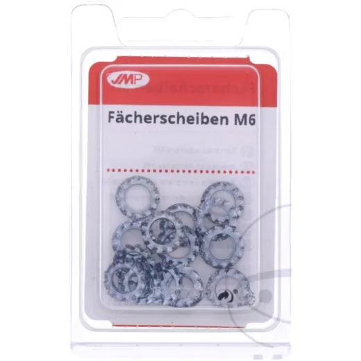 Serrated washer m6