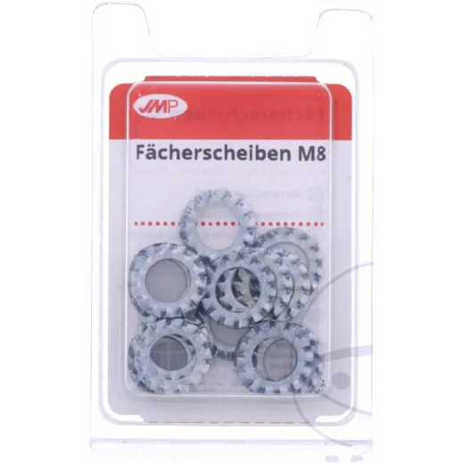Serrated washer m8