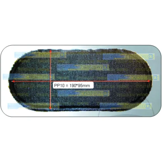 Hose flicken oval 067011