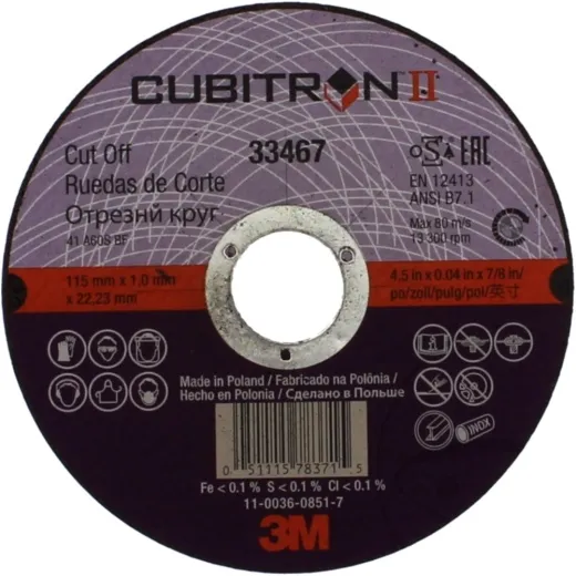cut-off wheel 115X1.0X22