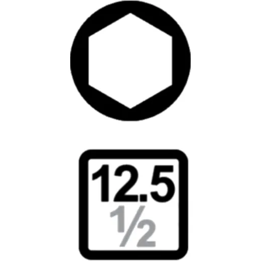 Kraft Innensechskant-Stecknuss 1 12072K17