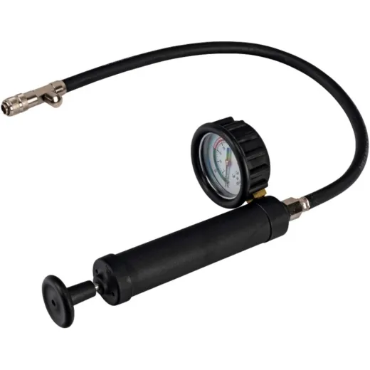 Handpumpe mit Manometer und Schlauch