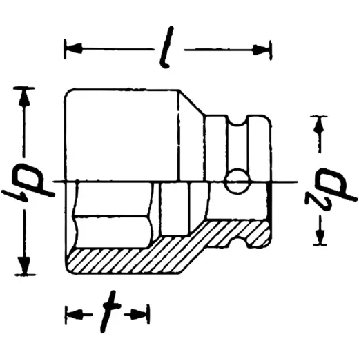 IMPACT SOCKET 1/2 SUSPENSION ARM