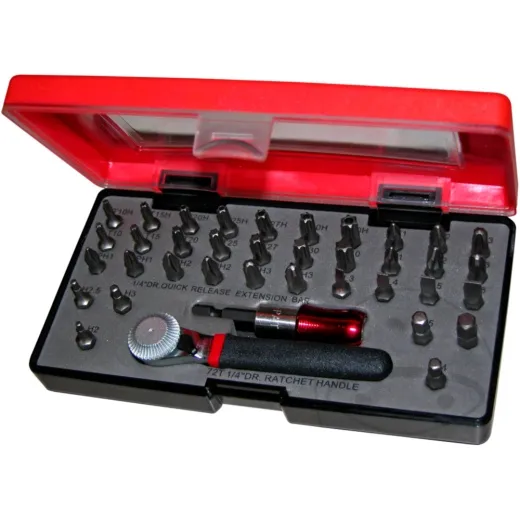 Bit set with Holder and ratchet