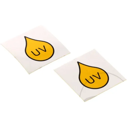 Adhesive label uv