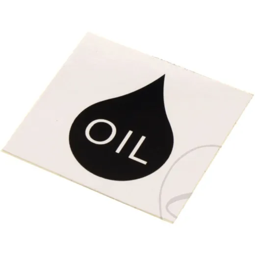Adhesive label oil