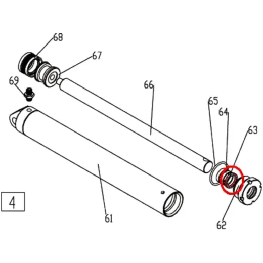 Cylinder rod wiper dust seal