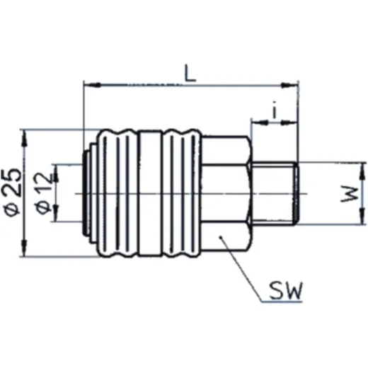 Clutch A Gewinde 1/8