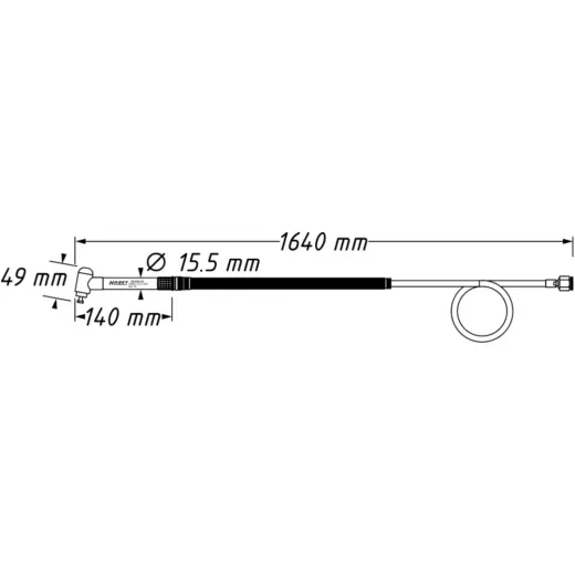 Mikro Stabschleifer Hazet abgewinkelt 3 mm