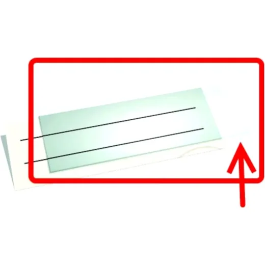 Klebeetikett transparent
