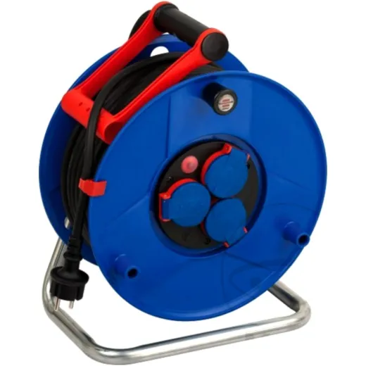Kabeltrommel 40 M Gummi mit 3 Steckdosen 230 V