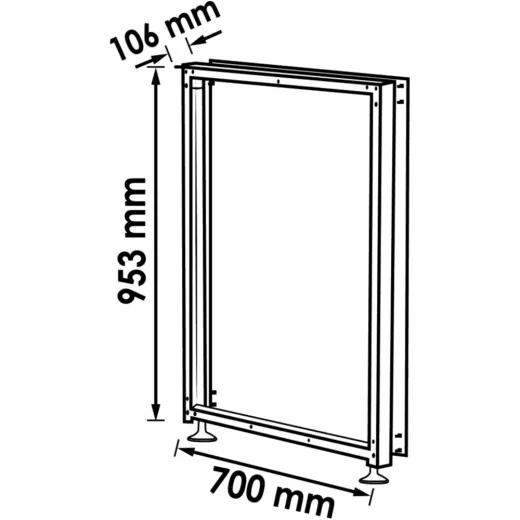 Support foot 700 mm