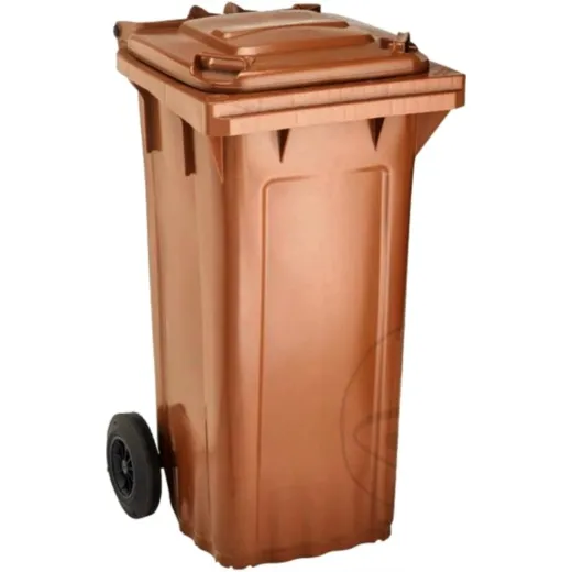 Mülltonne braun 120 Liter